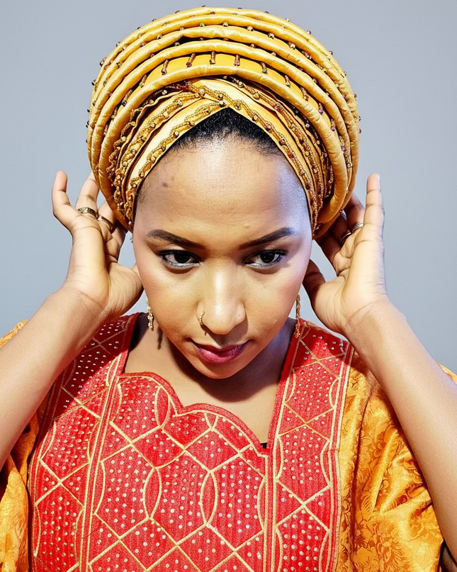 Turban perlé - Gold