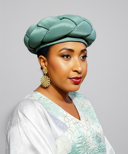 Turban torsadé - vert menthe