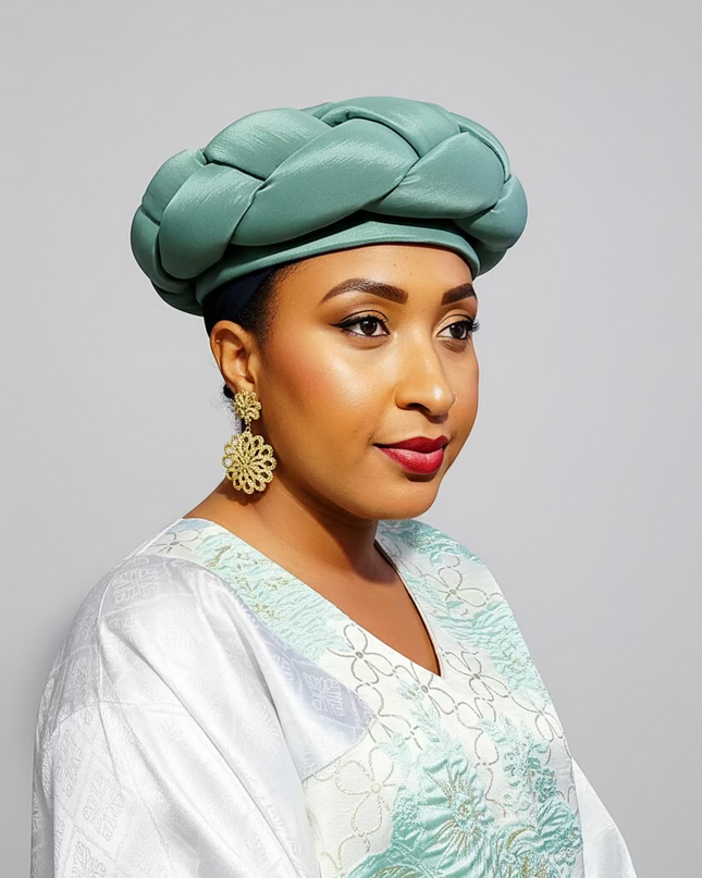 Turban torsadé - vert menthe