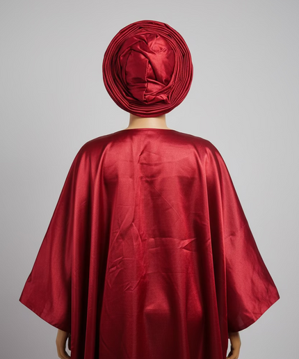Turban perlé- Rouge