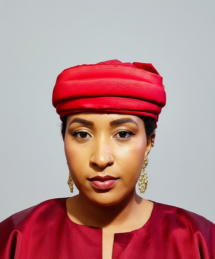 Turban plié - Rouge