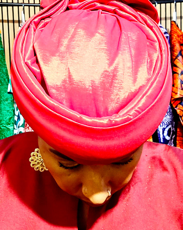 Turban plié - Rouge