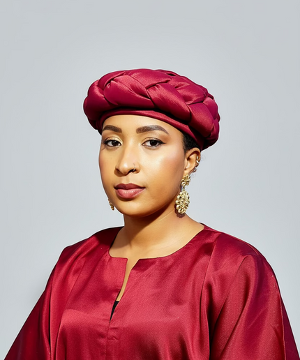 Turban torsadé - Rouge