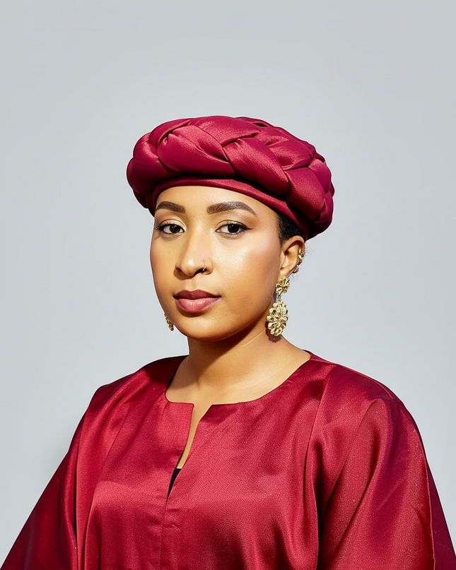 Turban torsadé - Rouge