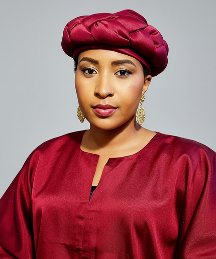 Turban torsadé - Rouge