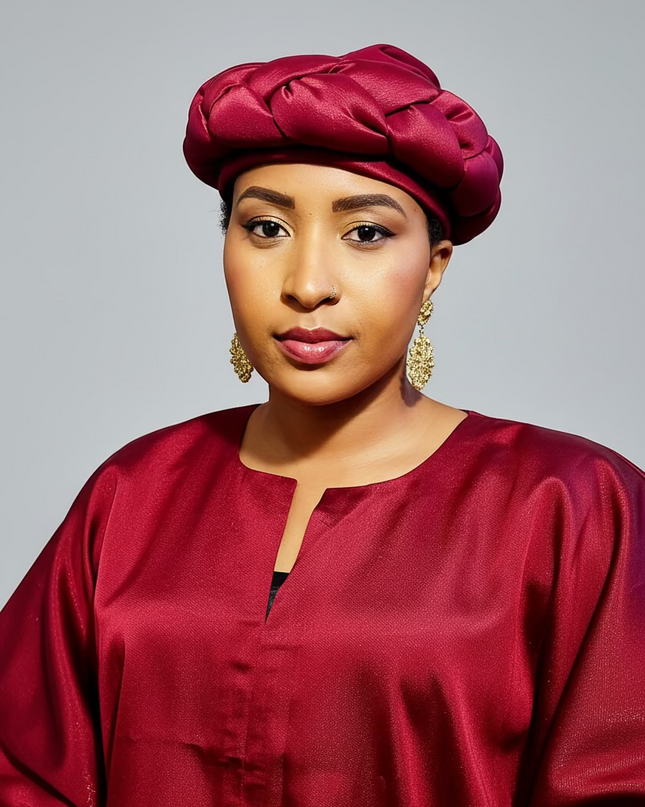 Turban torsadé - Rouge