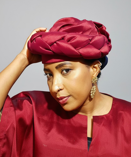 Turban torsadé - Rouge