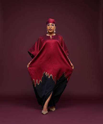 Boubou kaftan hafussa  - Rouge