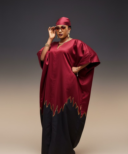 Boubou kaftan hafussa  - Rouge