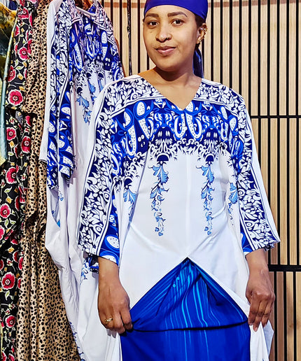 Classy boubou  - Bleu