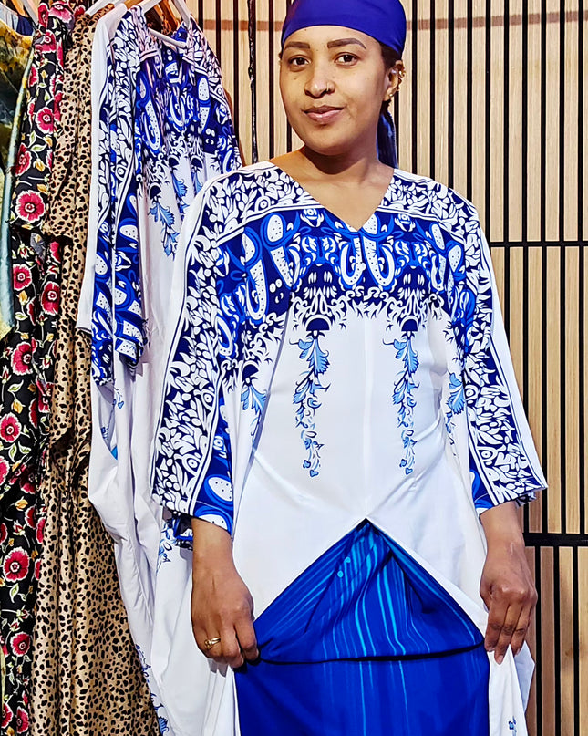 Classy boubou  - Bleu