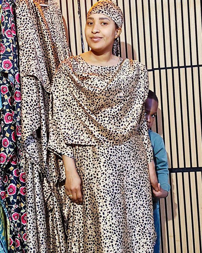 Classy boubou  - Léopard