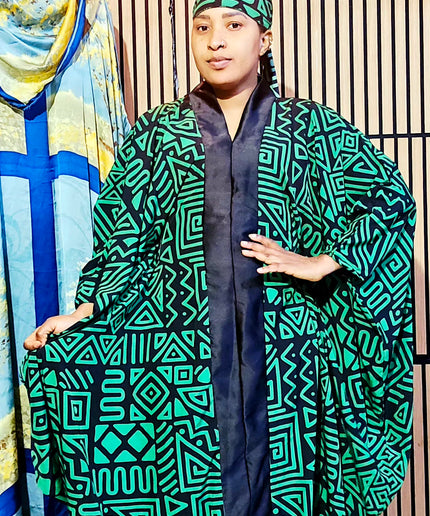 Classy boubou  - vert noir