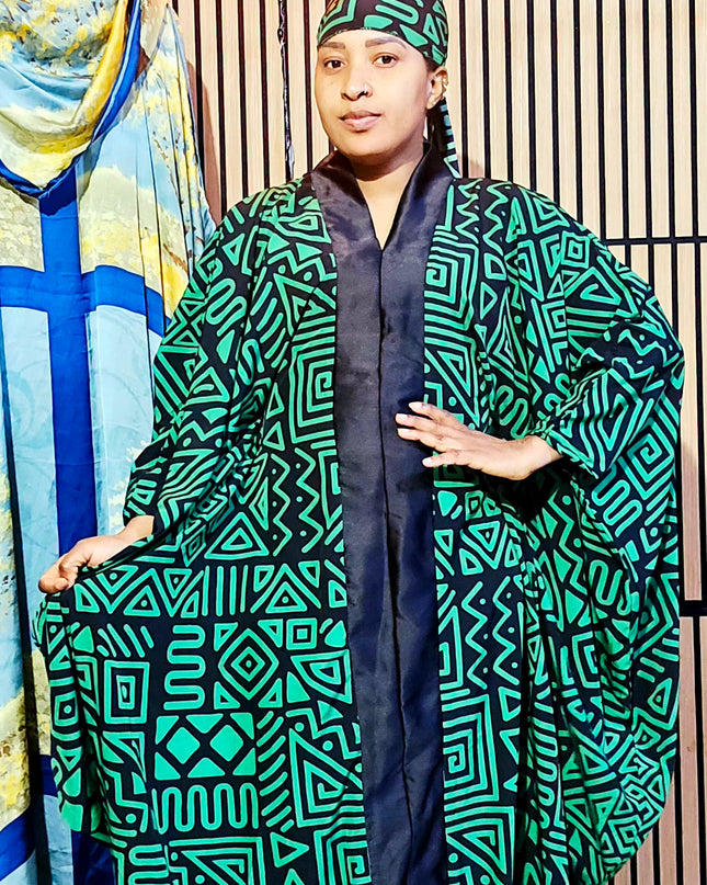 Classy boubou  - vert noir
