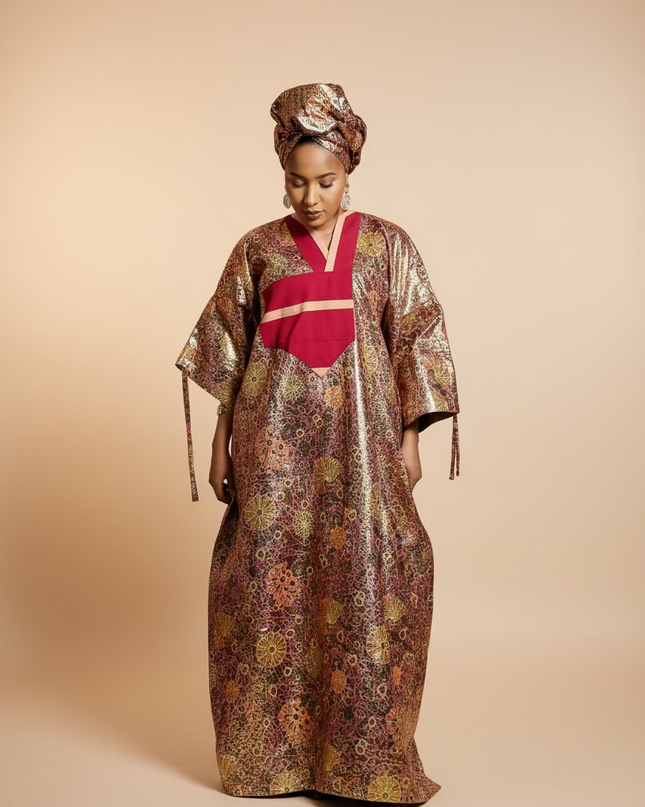Boubou waxoké - Rouge
