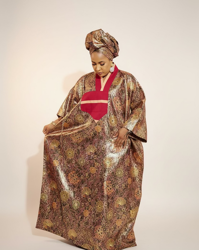 Boubou waxoké - Rouge