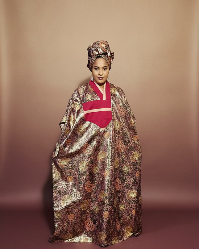 Boubou waxoké - Rouge
