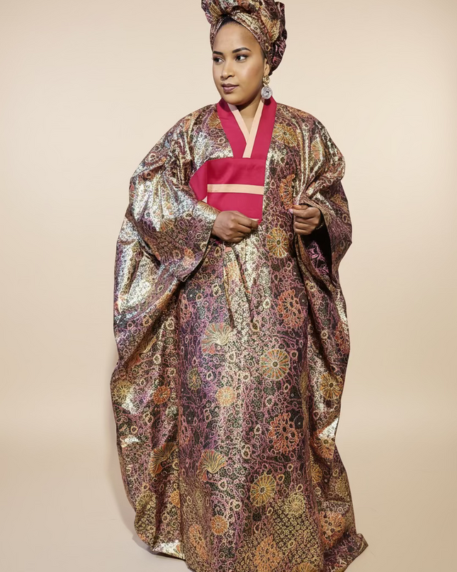 Boubou waxoké - Rouge