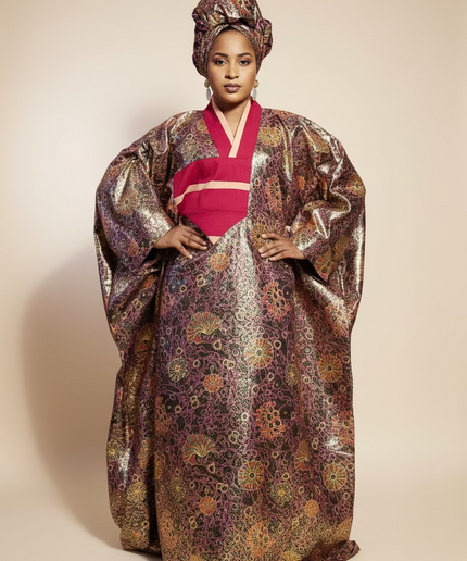 Boubou waxoké - Rouge