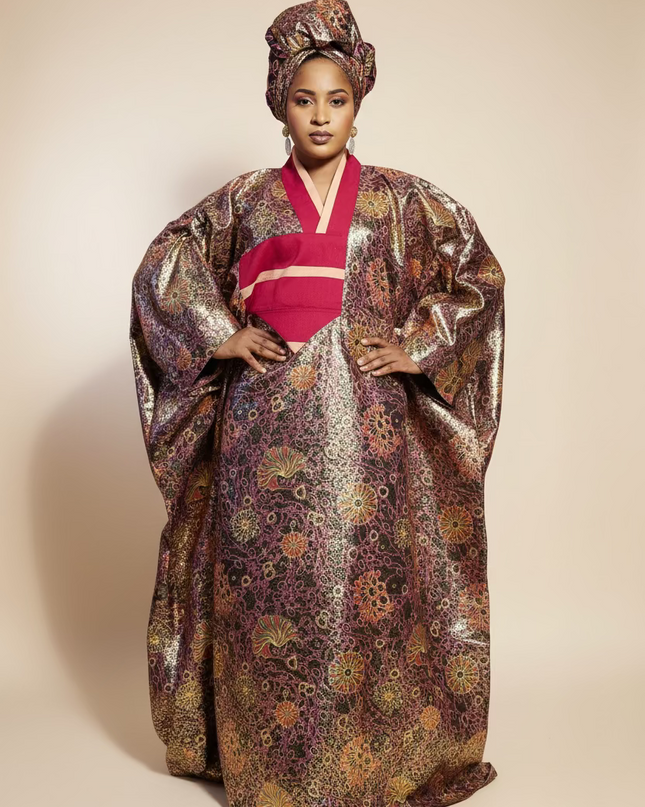 Boubou waxoké - Rouge