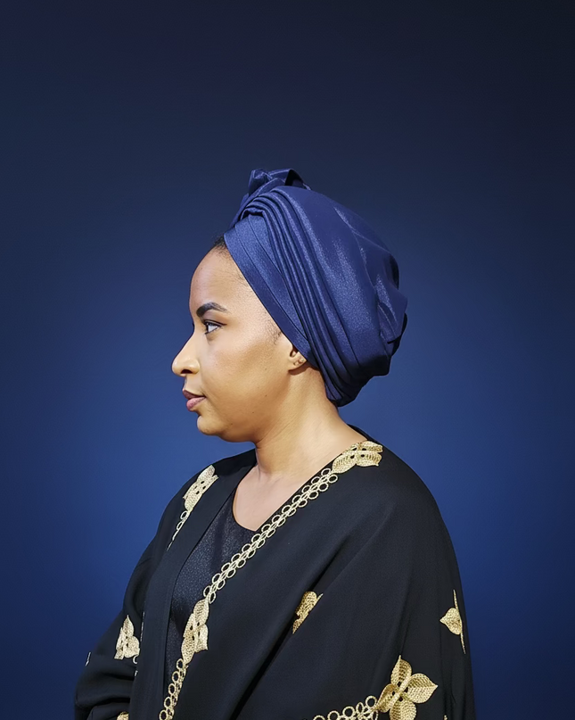 Turban excellency - Bleu nuit