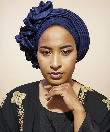 Turban excellency - Bleu nuit