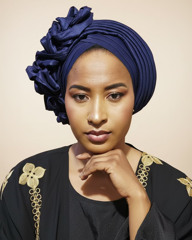 Turban excellency - Bleu nuit