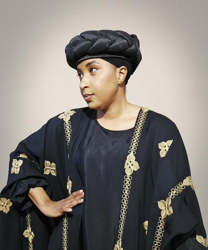 Turban torsadé - Noir