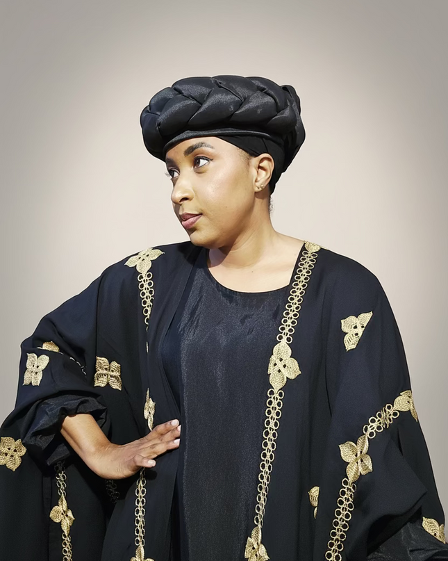 Turban torsadé - Noir