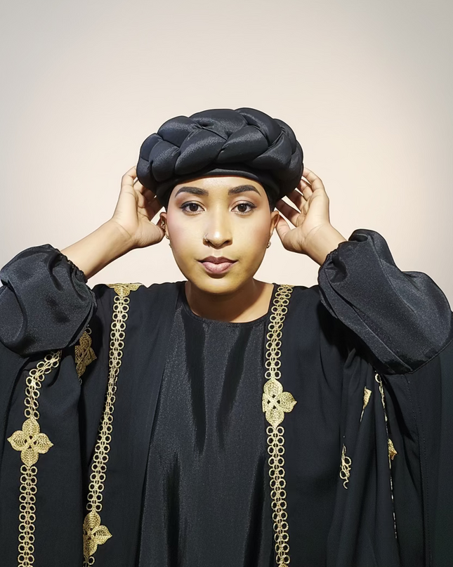 Turban torsadé - Noir