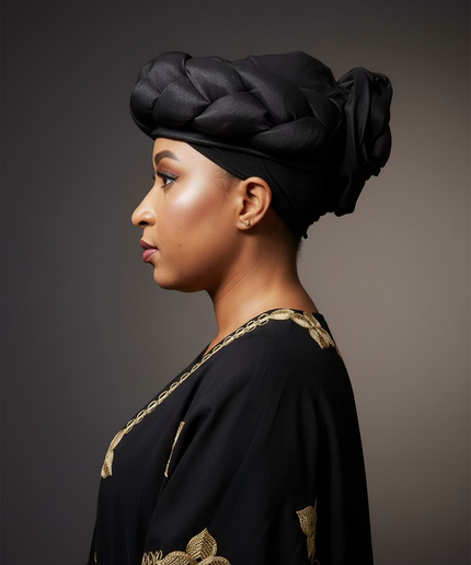 Turban torsadé - Noir