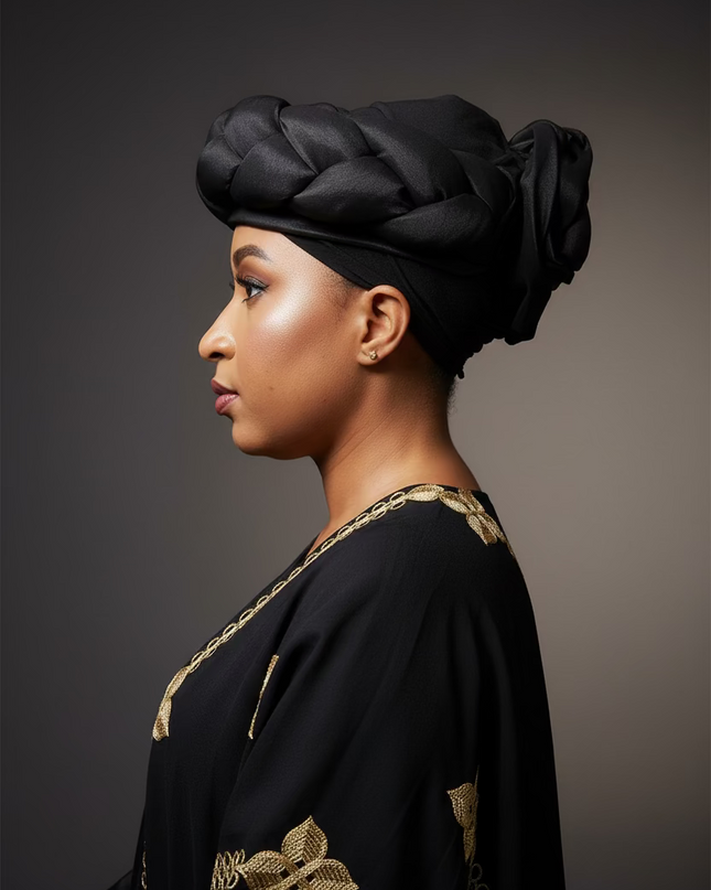 Turban torsadé - Noir