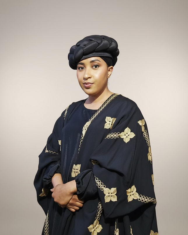 Turban torsadé - Noir