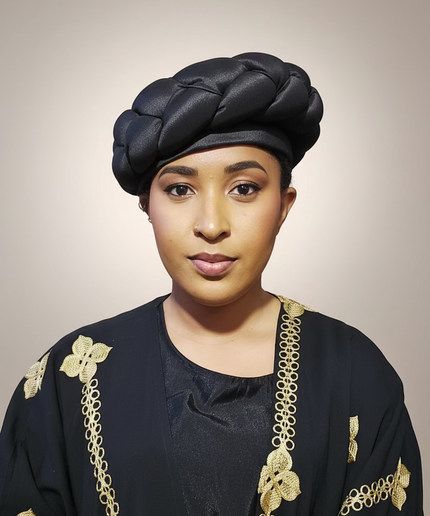 Turban torsadé - Noir