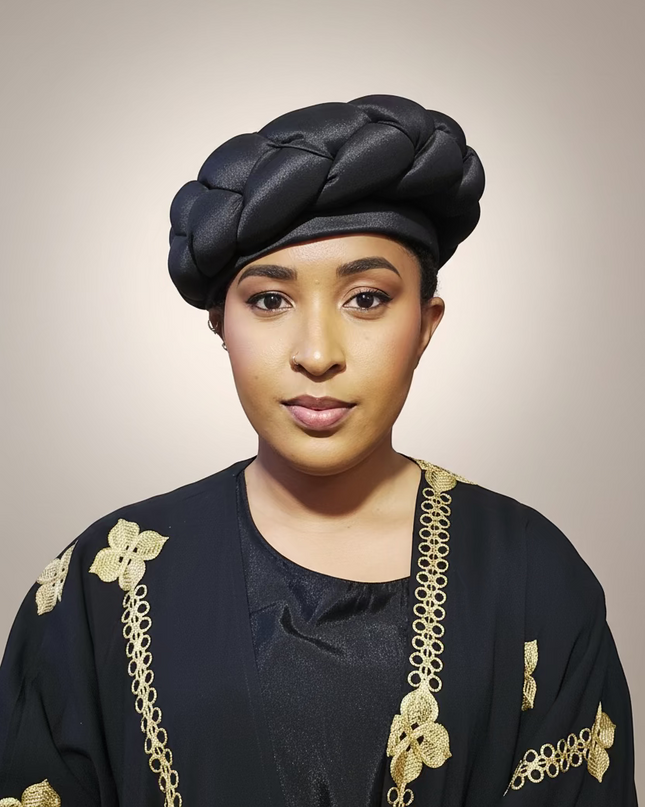 Turban torsadé - Noir