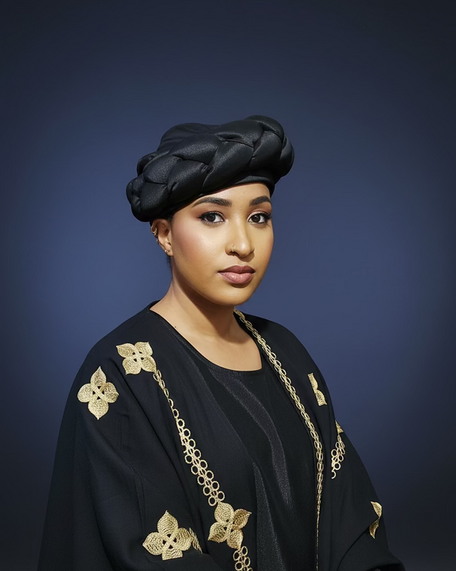 Turban torsadé - Noir