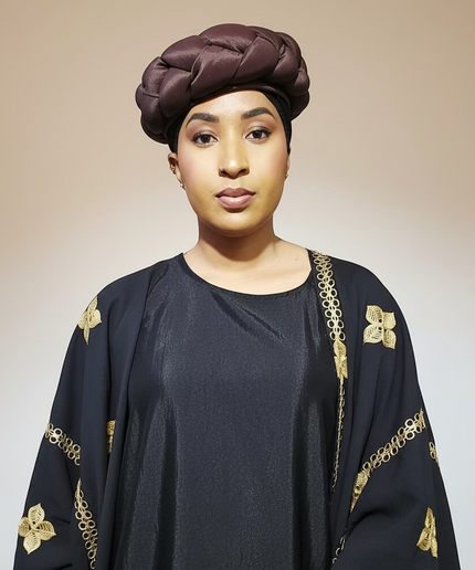 Turban torsadé - Marron