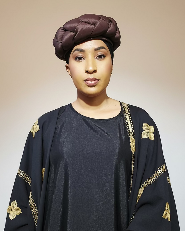 Turban torsadé - Marron