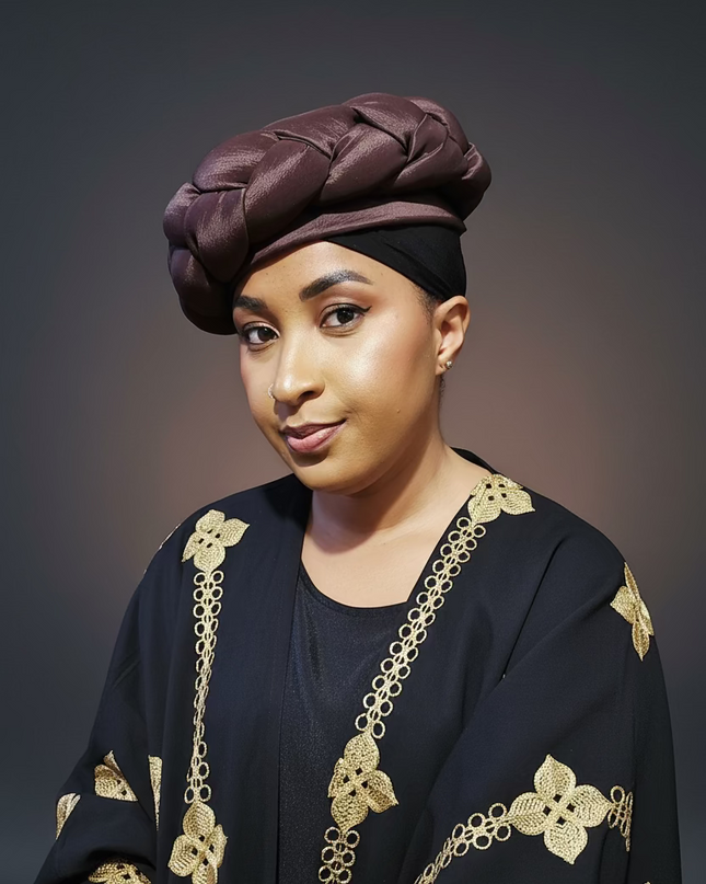 Turban torsadé - Marron