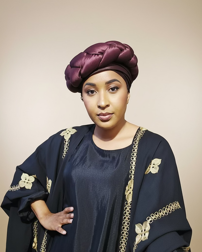 Turban torsadé - Marron