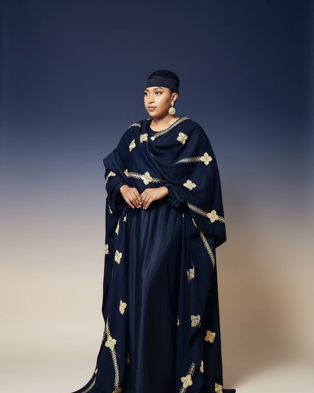 Ensemble kimono en lin - Noir
