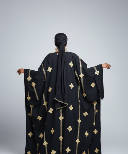 Ensemble kimono en lin - Noir