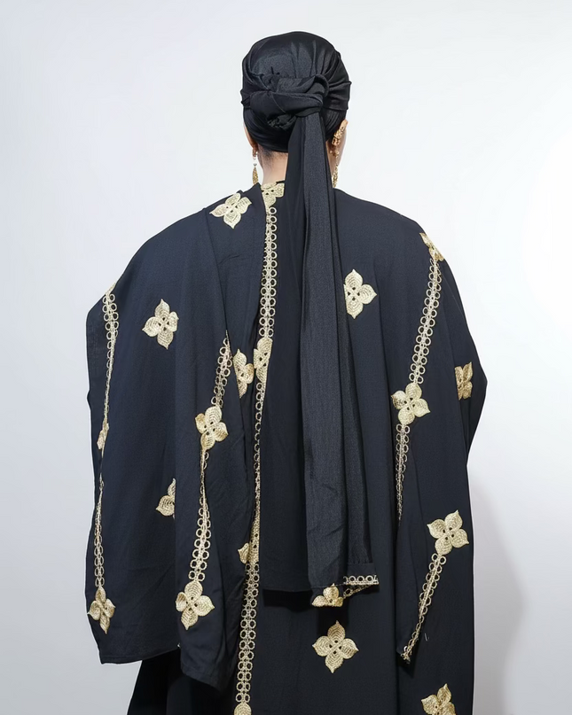 Ensemble kimono en lin - Noir