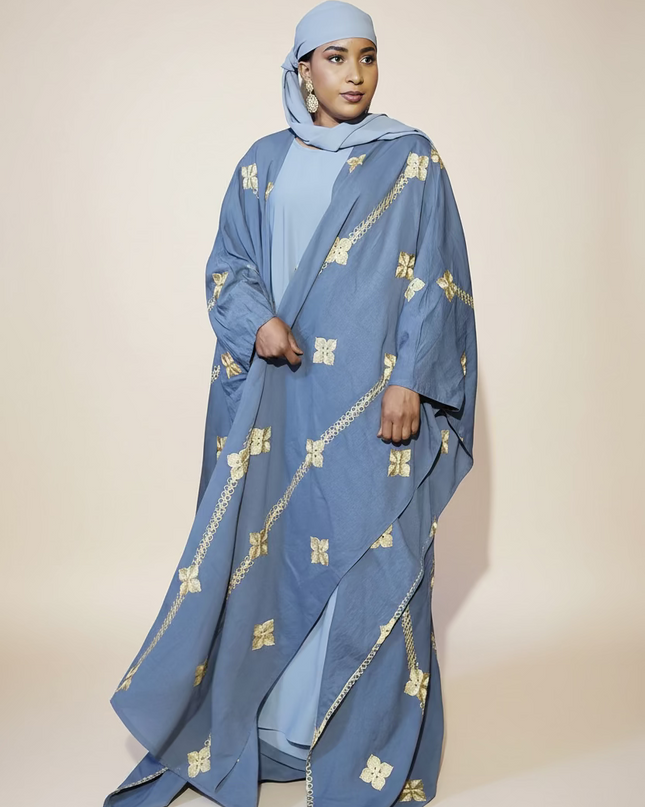 Ensemble kimono en lin - Gris