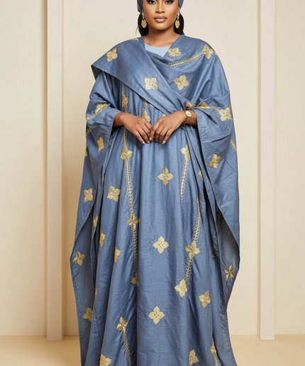 Ensemble kimono en lin - Gris