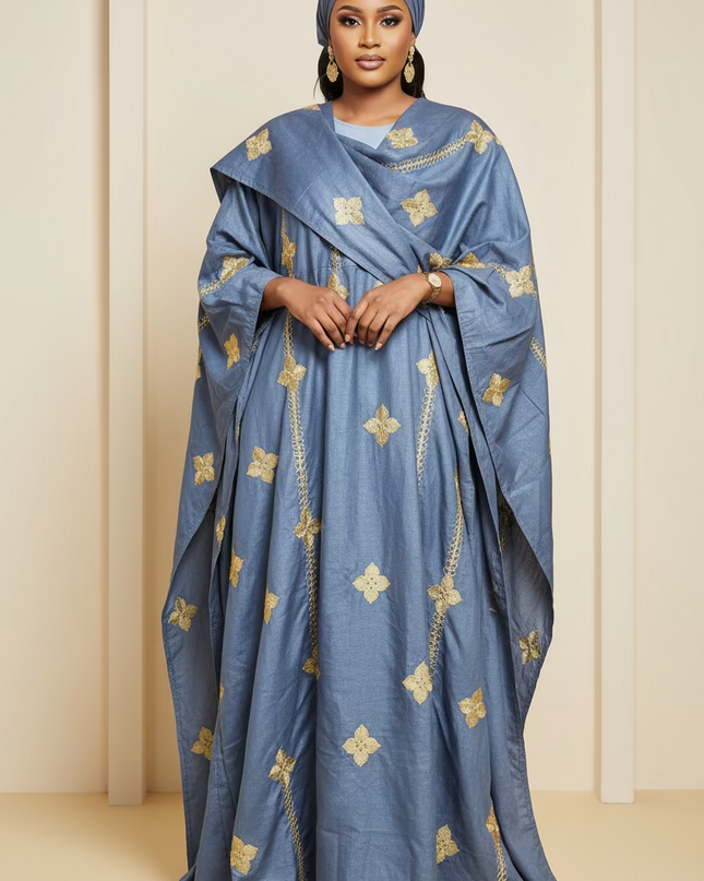 Ensemble kimono en lin - Gris