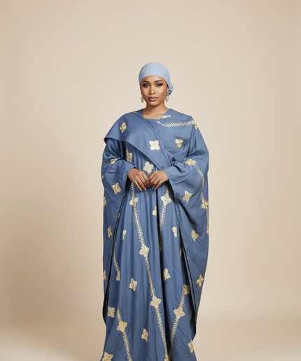 Ensemble kimono en lin - Gris