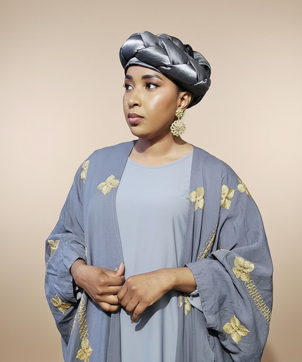 Turban torsadé - Gris