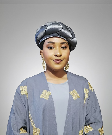 Turban torsadé - Gris