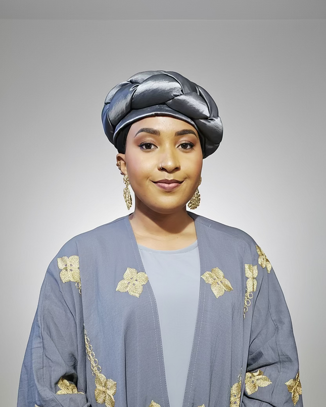 Turban torsadé - Gris